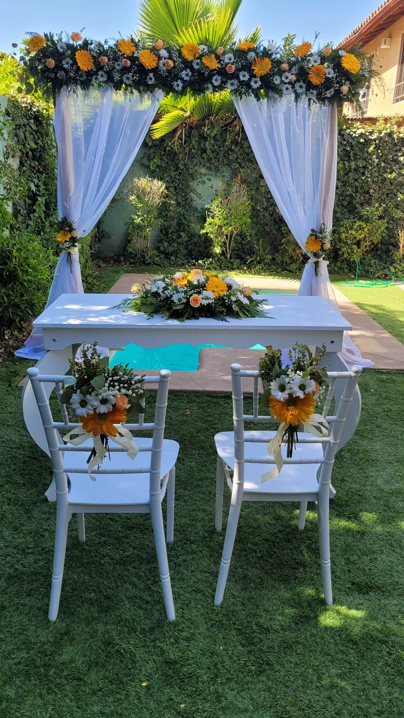 Gerberas amarillas y naranjas